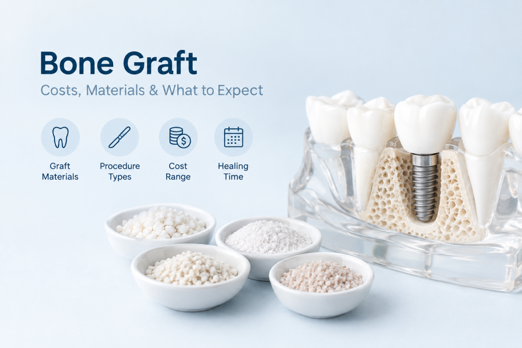 bone graft cost by graft type